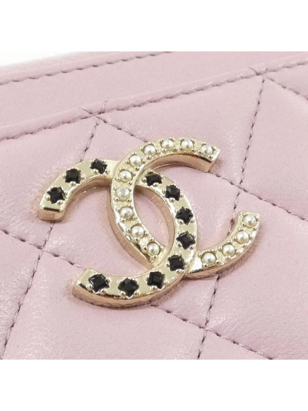Chanel Card Case Card Holders Pink